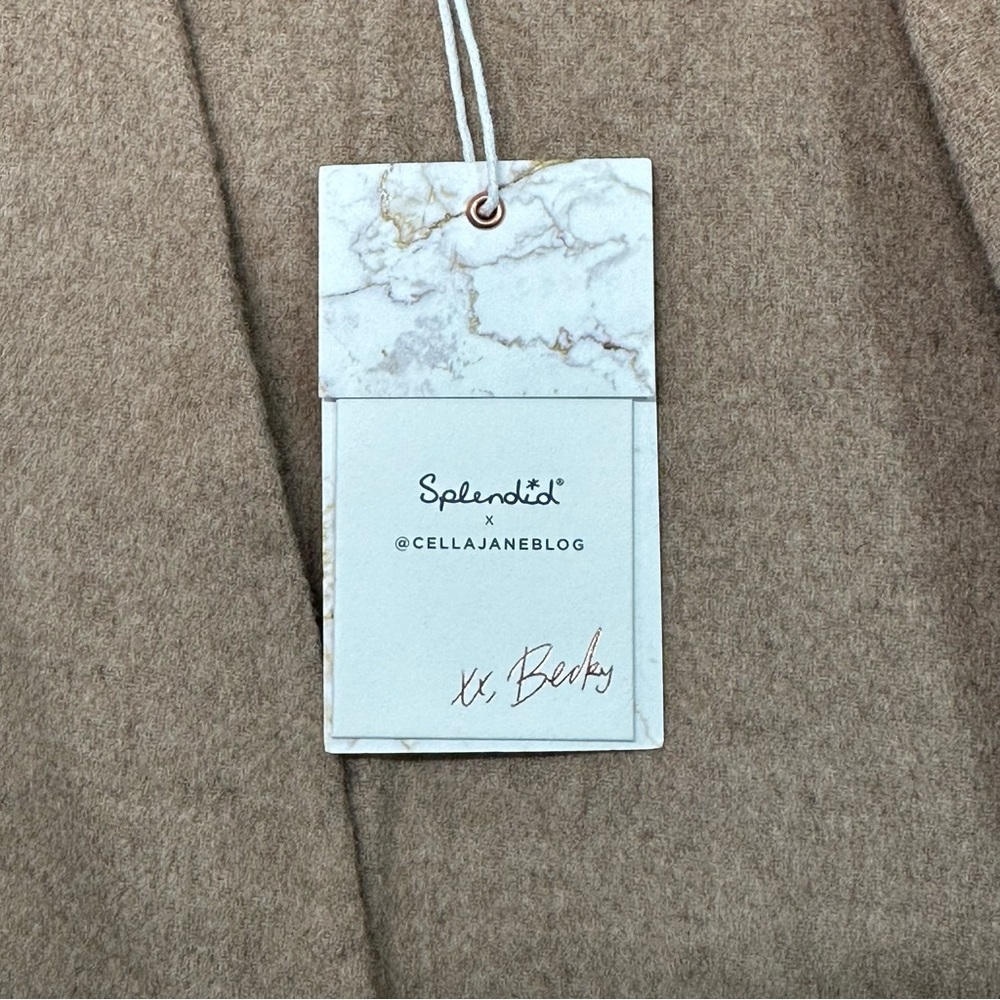 NWT | Splendid x Cella Jane | Waist-Tie Wool Coat | Beige | Medium - Picture 12 of 16